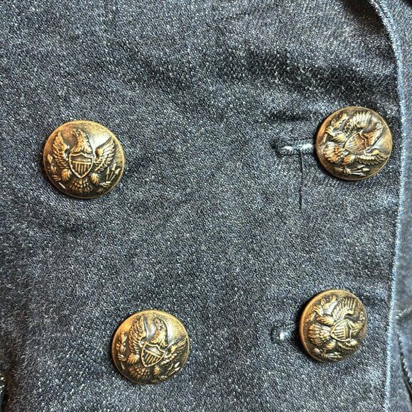 Lauren Jeans Company Ralph Lauren Dark Denim Cotton Blazer Jacket - Picture 7 of 8